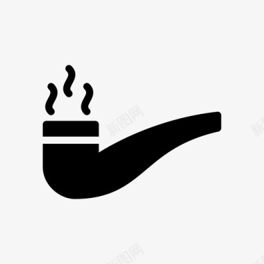 雪茄烟斗吸烟图标