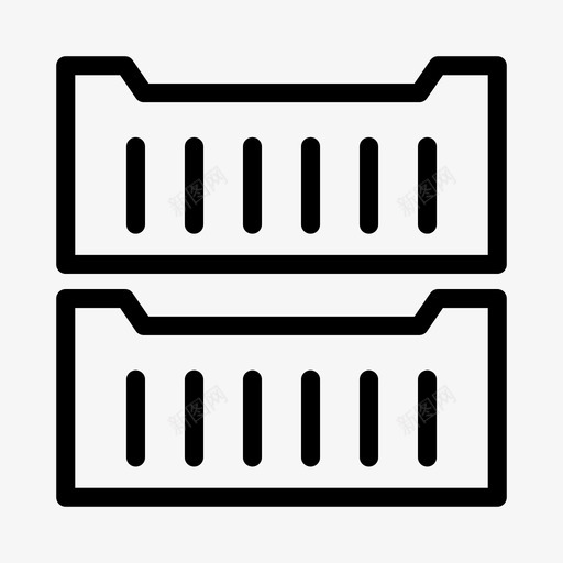 集装箱货物交付svg_新图网 https://ixintu.com 集装箱 货物 交付 物流 航运 标志 标志符 符号