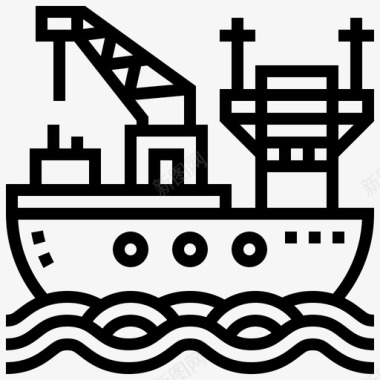 油轮燃料船舶图标