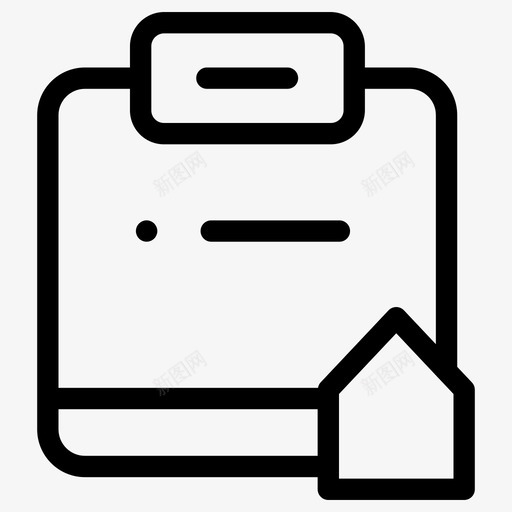 便笺剪贴板笔svg_新图网 https://ixintu.com 便笺 剪贴板 文本 文档 书写 施工 质量 设计 第卷
