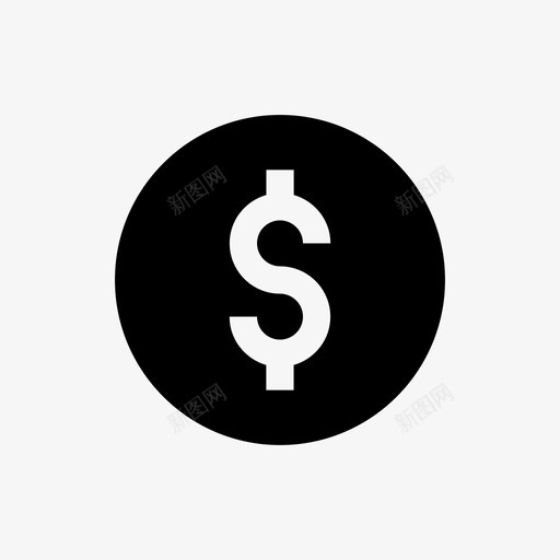 美元硬币货币支付svg_新图网 https://ixintu.com 美元 硬币 货币 支付 商业 符号