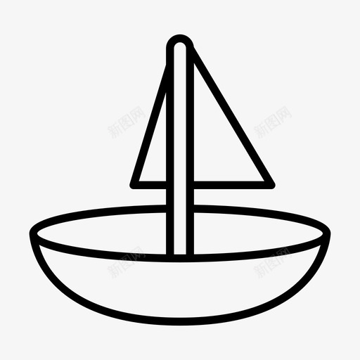帆船海上冲浪svg_新图网 https://ixintu.com 帆船 海上 冲浪 运输船
