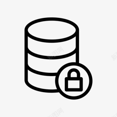 数据库锁私有保护图标