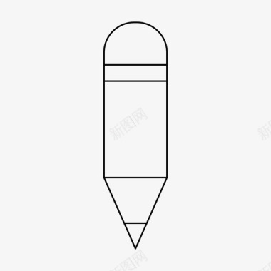 铅笔蜡笔文具图标