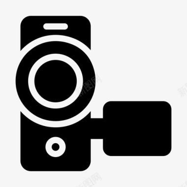 手持式摄像机相机捕捉图标