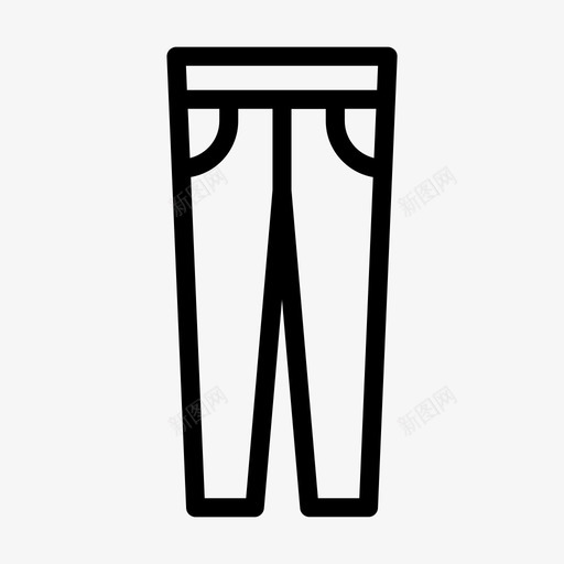 牛仔裤布料时装svg_新图网 https://ixintu.com 裤子 牛仔裤 布料 时装 生活方式 符号