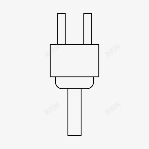插头电缆充电svg_新图网 https://ixintu.com 插头 电缆 充电 电线 一根 细线