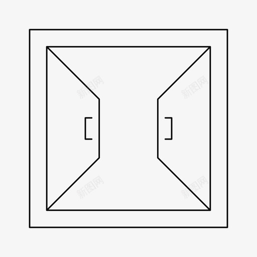 窗户建筑室内svg_新图网 https://ixintu.com 窗户 建筑 室内 开放 机会 细线