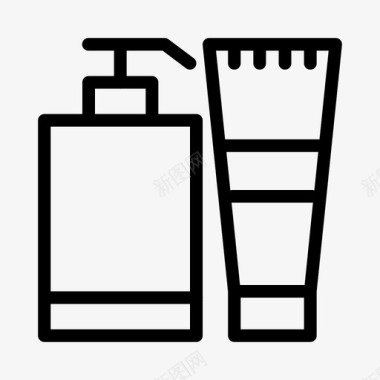 洗发水奶油液体图标