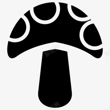 蘑菇香菇自然图标