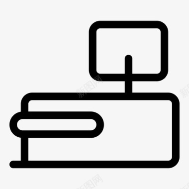前台电脑家具图标