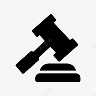 拍卖法院木槌图标