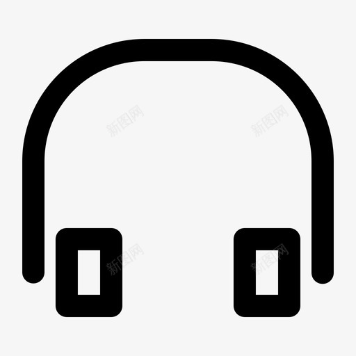 耳机耳朵声音svg_新图网 https://ixintu.com 耳机 声音 耳朵