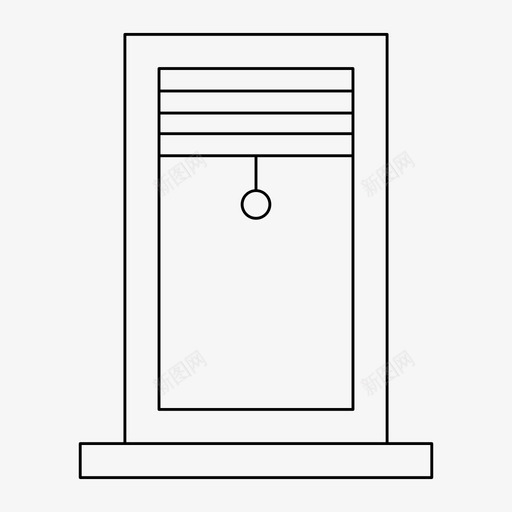 窗建筑装饰svg_新图网 https://ixintu.com 建筑装饰 家具 家居 细线