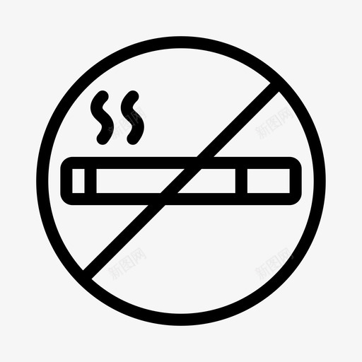 无烟禁烟香烟svg_新图网 https://ixintu.com 无烟 禁烟 香烟 站牌 酒店 酒店服 服务 标志