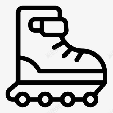 溜冰休闲轮滑图标