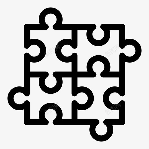 拼图儿童和婴儿拼图游戏svg_新图网 https://ixintu.com 拼图 儿童 婴儿 游戏 图块