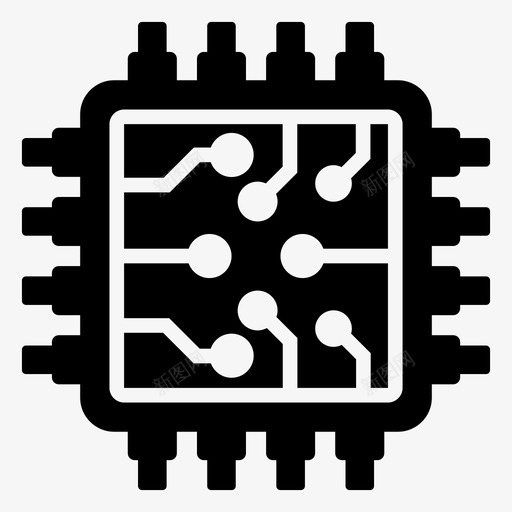 微处理器电路板计算机处理器svg_新图网 https://ixintu.com 微处理器 电路板 计算机 处理器 电子器件 芯片 人工智能 立体 立体图 图标