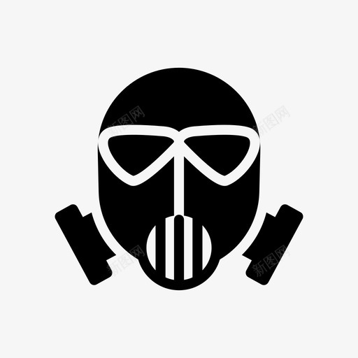 氧气面罩消防防护svg_新图网 https://ixintu.com 氧气 面罩 消防 防护 安全 消防员 线条 符号