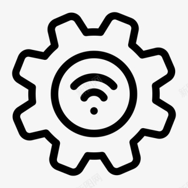 wifi电子设备物联网图标