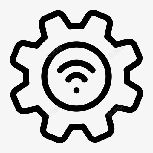 wifi电子设备物联网svg_新图网 https://ixintu.com 电子设备 联网 设置 信号