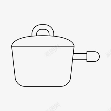 锅烹饪厨具图标