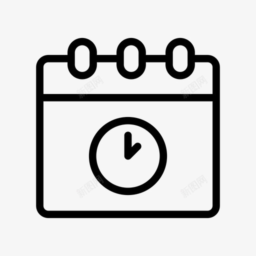 截止日期日历日期svg_新图网 https://ixintu.com 日期 截止 截止日 日历 秒表 时间 业务 计划 划行 图示