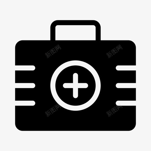 急救箱包公文包svg_新图网 https://ixintu.com 急救箱 急救 箱包 公文包 医疗保健 网页 设计开发 线条 字形