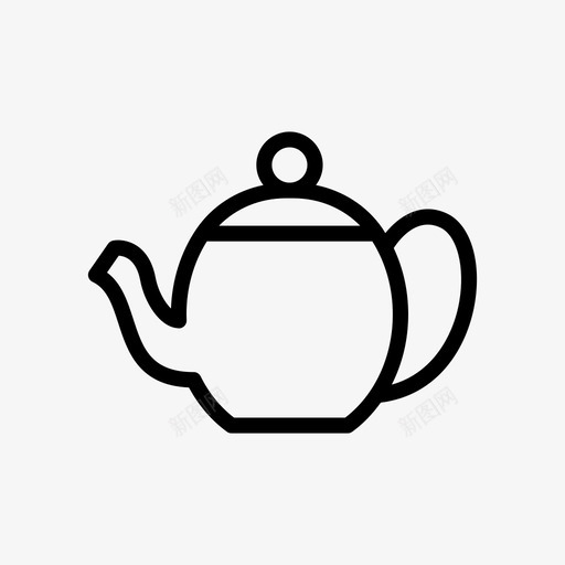 采购产品茶陶器项目svg_新图网 https://ixintu.com 厨房 项目 采购 产品 品茶 陶器 水壶 茶壶 线条 雕文