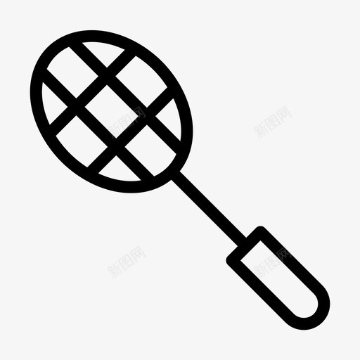 球拍羽毛球游戏svg_新图网 https://ixintu.com 游戏 球拍 羽毛球 运动 活动