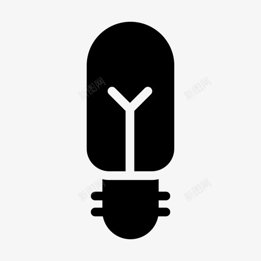 led明亮灯泡svg_新图网 https://ixintu.com 灯泡 明亮 电灯 符号