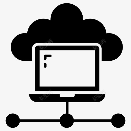 云平台云计算云基础设施svg_新图网 https://ixintu.com 平台 云计算 基础设施 云网 网络 技术 一组 彩色 轮廓 实心 图标