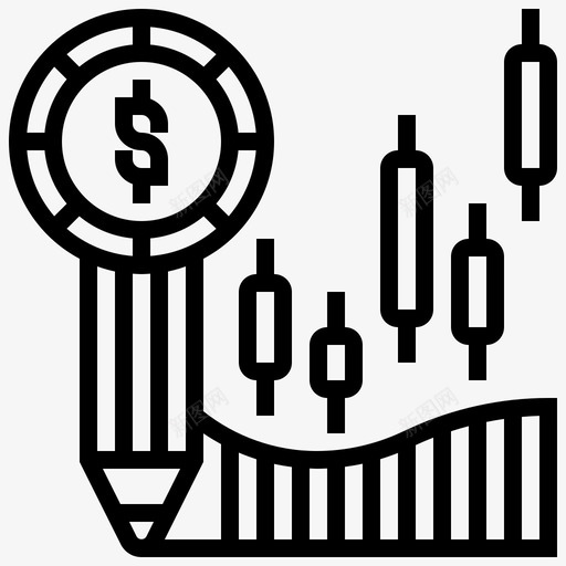 股票分析经济营销svg_新图网 https://ixintu.com 股票 分析 经济 营销 贸易 金融 科技 元素