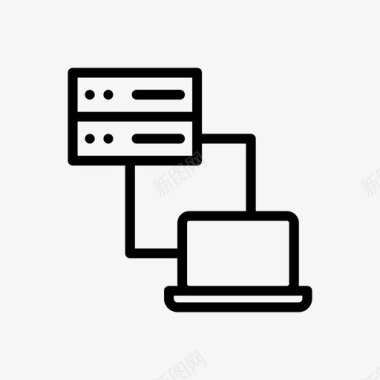文件共享数据传输笔记本电脑图标