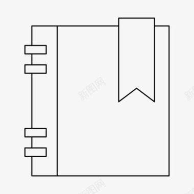笔记本记事本纸图标