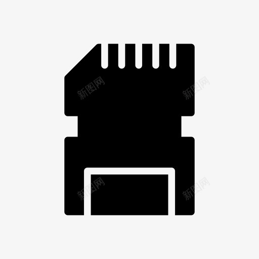 sd晶片卡硬体svg_新图网 https://ixintu.com 晶片 硬体 记忆体 电脑 线条 符号