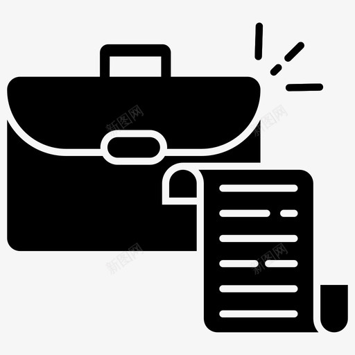 投资组合包公文包svg_新图网 https://ixintu.com 投资 组合 包公 公文包 行李 手提箱 一套 彩色 轮廓 实心 图标