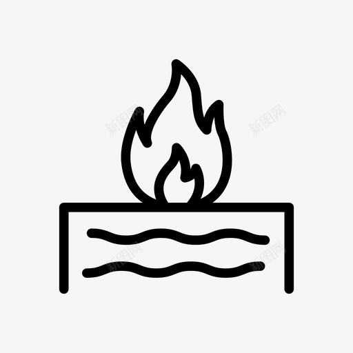 火焰燃烧火灾svg_新图网 https://ixintu.com 石油 火焰 燃烧 火灾 高温 海上 天然气 活动 标志 标志符 符号