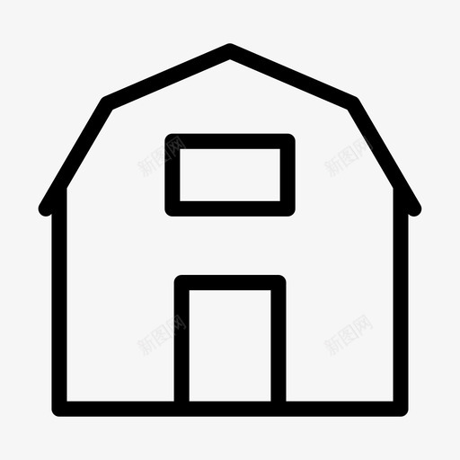 农场农业建筑svg_新图网 https://ixintu.com 农业 园艺 农场 建筑 仓库 线条 雕文