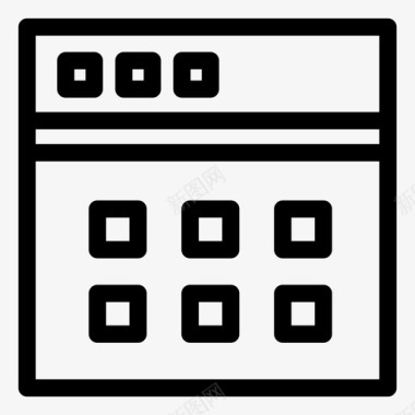 用户界面商务新闻图标