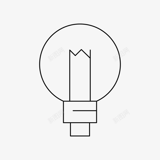 灯泡家具创意svg_新图网 https://ixintu.com 灯泡 家具 创意 灯具 电子设备 细线