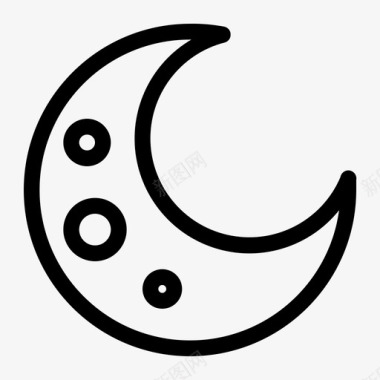 新月月蚀太空图标