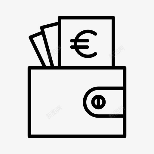 钱包收入欧元svg_新图网 https://ixintu.com 钱包 收入 欧元 元钱