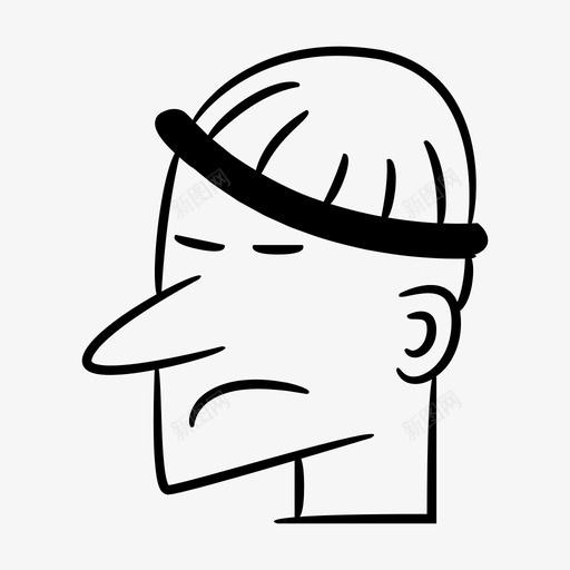 人脸漫画帽子svg_新图网 https://ixintu.com 人脸 漫画 帽子 人类 睡眠 头像