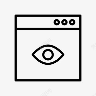 视图浏览器眼睛网络图标