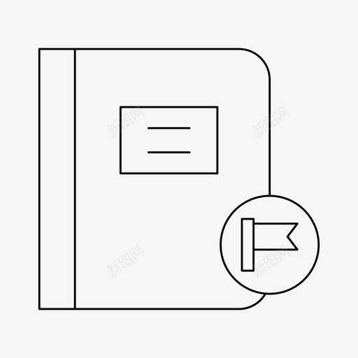 书书细线条svg_新图网 https://ixintu.com 书书 细线 线条