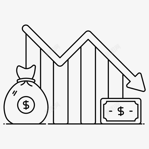 经济衰退数据分析财务图表svg_新图网 https://ixintu.com 财务 图表 经济 衰退 数据分析 信息 统计数据 图标 集合