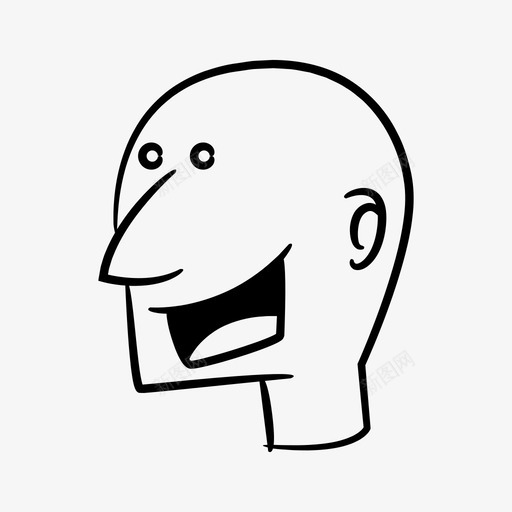 秃头男人漫画脸svg_新图网 https://ixintu.com 秃头 男人 漫画 人类 微笑 笑脸 化身