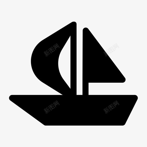 帆船度假海上svg_新图网 https://ixintu.com 度假 帆船 海上 轮船 海滩