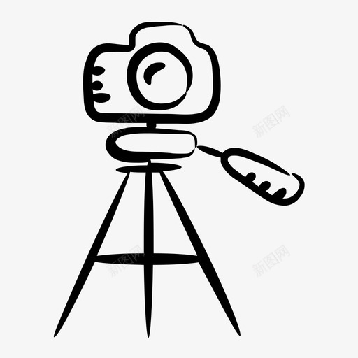 三脚架照相相机专业摄影svg_新图网 https://ixintu.com 摄影 相机 三脚架 照相 专业摄影 平面设计 线路